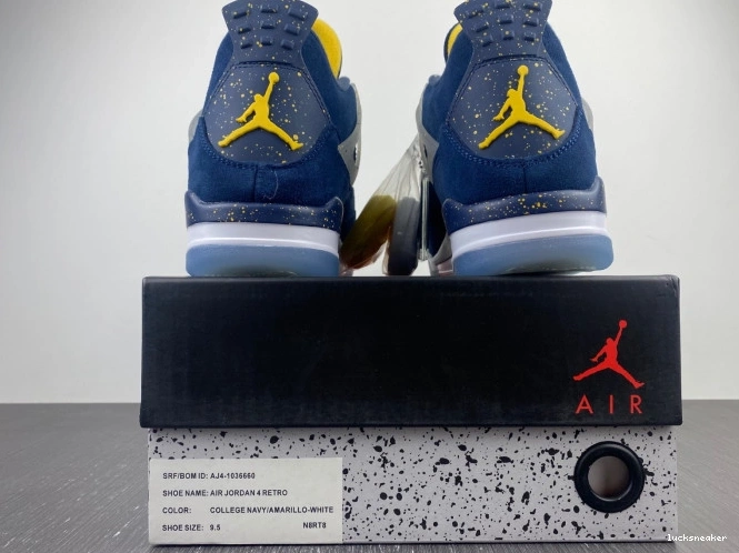 Rep LUCY (PE) Michigan Air AJ4-1036660 Retro 4 Jordan 0709